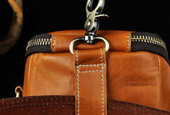 MEN LEATHER Belt Pouch WAIST BAG HIP PACK BELT BAG CELL PHONE HOLSTER - iwalletsmen