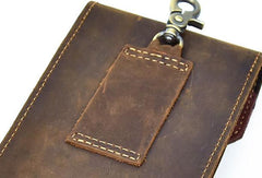 MEN LEATHER Belt Pouch WAIST BAG HIP PACK BELT BAG CELL PHONE HOLSTERS - iwalletsmen