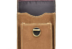 MEN LEATHER Belt Pouch WAIST BAG HIP PACK BELT BAG CELL PHONE HOLSTERS - iwalletsmen