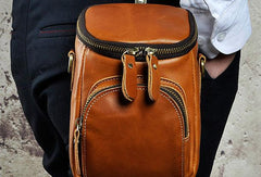 MEN LEATHER Belt Pouch WAIST BAG HIP PACK BELT BAG CELL PHONE HOLSTER - iwalletsmen