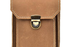 MEN LEATHER Belt Pouch WAIST BAG HIP PACK BELT BAG CELL PHONE HOLSTERS - iwalletsmen