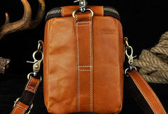 MEN LEATHER Belt Pouch WAIST BAG HIP PACK BELT BAG CELL PHONE HOLSTER - iwalletsmen