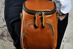 MEN LEATHER Belt Pouch WAIST BAG HIP PACK BELT BAG CELL PHONE HOLSTER - iwalletsmen