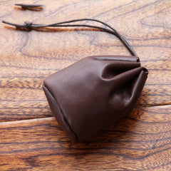 Medieval Renaissance Small Leather Pouch Celtic Viking Coin Pouch Steampunk Drawstring Purse For Men Women Larp Cosplay