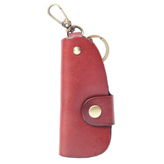 Mens Cool Key Holders Handmade Leather Car Key Card Holder Car Key Case for Men