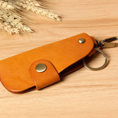 Mens Cool Key Holders Handmade Leather Car Key Card Holder Car Key Case for Men