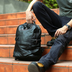 Mens Leather Backpack Cool Travel Backpacks Laptop Backpack for men - iwalletsmen