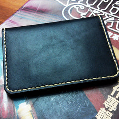 Mens Leather Slim Passport Wallets Leather Small Travel Wallet for Men - iwalletsmen