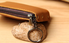 Mens Small CHange Wallet Pouch Leather With Key Card Holder Car Key Case for Men