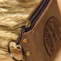 Mens Small CHange Wallet Pouch Leather With Key Card Holder Car Key Case for Men