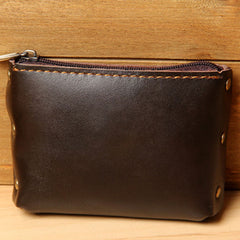 Mens Small CHange Wallet Pouch Leather With Key Card Holder Car Key Case for Men