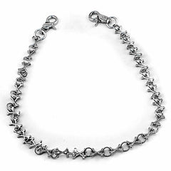 Badass Silver Cross Bones Wallet Chain Punk Pants Chain Biker Wallet Chain For Men