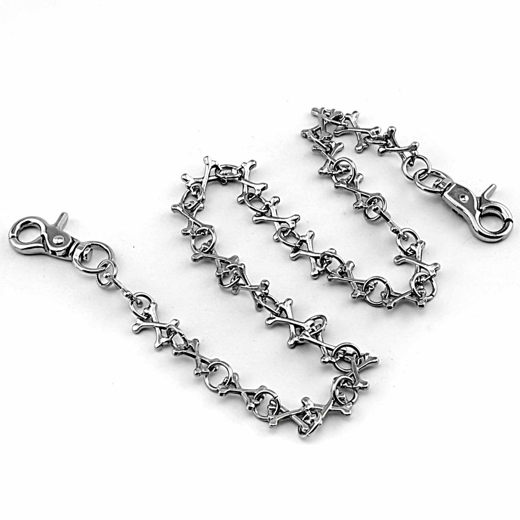 26'' Cross Biker Wallet Chain Silver Wallet Chain Long Pants Chain Men –  iwalletsmen