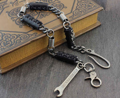Metal Leather Wallet Chain Cool Punk Rock Biker Trucker Wallet Chain Trucker Wallet Chain for Men