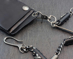Metal Leather Wallet Chain Cool Punk Rock Biker Trucker Wallet Chain Trucker Wallet Chain for Men