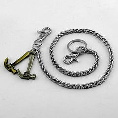 Cool Silver Mens Pants Chain Hammer Biker Wallet Chain Long Wallet CHain For Men - iwalletsmen