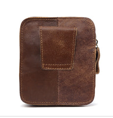 The belt loop of Leather Men's Cell Phone Holster Leather Belt Pouch Belt Bag For Men - iwalletsmen