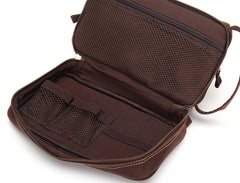 Cool Leather Mens Work Clutch Bag Wristlet Bag Clutch Handbag For Men - iwalletsmen
