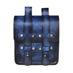 Medieval Viking Leather Belt Pouches With Belt Loop LARP Renaissance Waist Bag