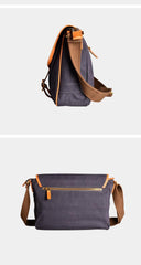 Casual Canvas Leather Mens Side Bag Side Bag Small Messenger Bags Casual Courier Bags for Men - iwalletsmen