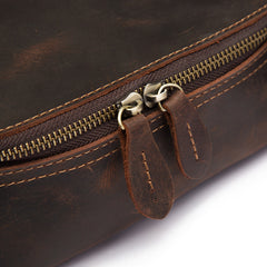 Cool Leather Men's Small Tablet Messenger Bag Small Side Bag Small Shoulder Bag For Men - iwalletsmen