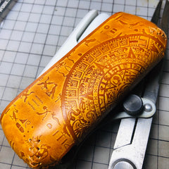 Handmade Tooled Moment Leather Mens IQOS 3.0 Cigarette Case IQOS3.0 Holder for Men - iwalletsmen