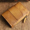 Handmade Mens Chain Biker Wallet Cool billfold Leather Wallet Men Small Wallets for Men