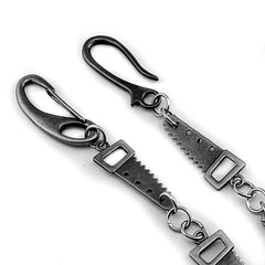 Cool SAW Silver Punk Pants Chain Wallet Chain Jeans Chain Jean Chain Biker Wallet Chain For Men - iwalletsmen