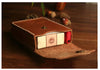 Handmade Brown Leather Mens Cigarette Case Cool Cigarette Holder with Belt Loop for Men - iwalletsmen