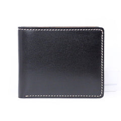 Leather Mens Small Wallet Slim Wallet Front Pocket Wallet Card Wallet for Men - iwalletsmen