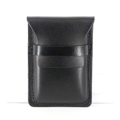 Badass Leather Mens Card Wallet Front Pocket Wallets Small Slim Wallet Change Wallet for Men - iwalletsmen