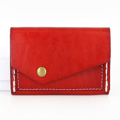 Leather Mens Card Wallet Front Pocket Wallet Small Slim Wallet Change Wallet for Men - iwalletsmen