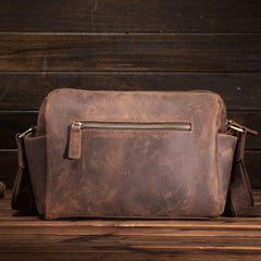 Cool Mens Leather Messenger Bag Crossbody Bag Travel Messenger Bags For Men - iwalletsmen