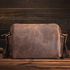 Cool Mens Leather Messenger Bag Crossbody Bag Travel Messenger Bags For Men - iwalletsmen