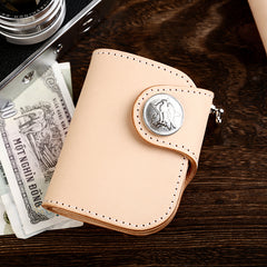 Handmade Cool Leather Small Biker Chain Wallet Mens billfold Chain Wallet - iwalletsmen