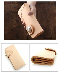 Cool Leather Biker Chain Wallet Mens Handmade Long Chain Wallets with Chain - iwalletsmen