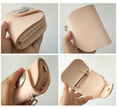 [On Sale] Handmade Mens Leather Bifold Biker Chain Wallet Cool Small Biker Wallets with Chain - iwalletsmen