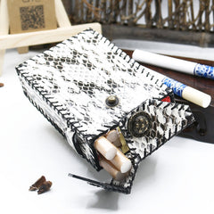 Cool Leather Mens Engraved Floral Cigarette Holder Handmade Cigarette Holder Cases for Men - iwalletsmen