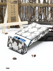 Cute Handmade Snake Leather Womens White Cigarette Holder Case for Women - iwalletsmen