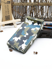Handmade Leather Cigarette Holder Camouflage Leather Womens Cigarette Holder Case for Women - iwalletsmen