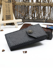 Handmade Leather Black Womens Cigarette Holder Case Cigarette Holder for Women - iwalletsmen