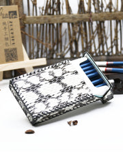 Cute Handmade Snake Leather Womens White Cigarette Holder Case for Women - iwalletsmen