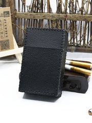 Cool Handmade Leather Cigarette Holder Mens Black Cigarette Holder Case for Men - iwalletsmen