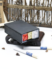 Cool Handmade Leather Mens Black Cigarette Holder Case for Men - iwalletsmen