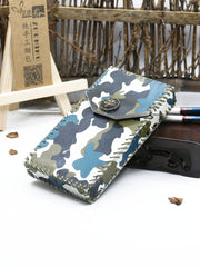 Handmade Camouflage Leather Womens Cigarette Holder Case for Women - iwalletsmen