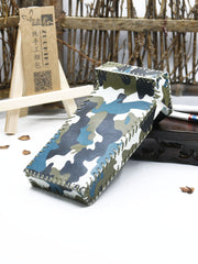 Handmade Camouflage Leather Womens Cigarette Holder Case for Women - iwalletsmen