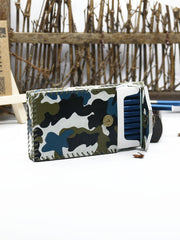 Handmade Camouflage Leather Womens Cigarette Holder Case for Women - iwalletsmen