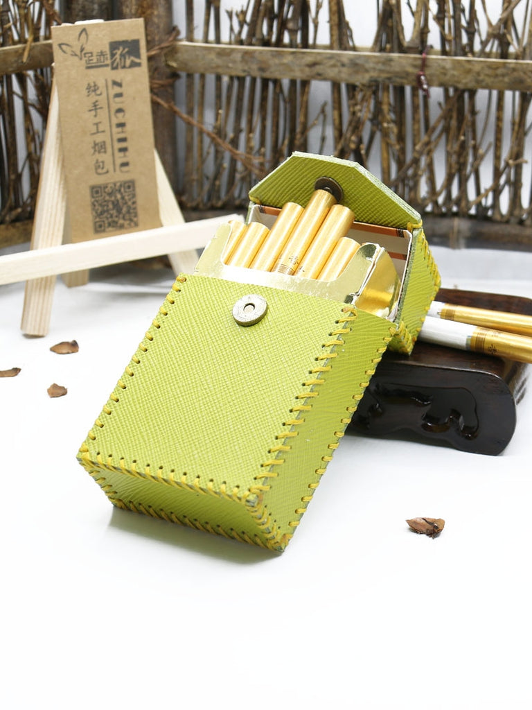 cigarette case cute Cute Handmade Leather Womens Green Cigarette Holder Case for Women – iwalletsmen cigarette case cute Cute Handmade Leather Womens Green Cigarette Holder Case for Women – iwalletsmen