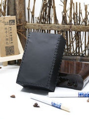 Cool Handmade Leather Mens Black Cigarette Holder Case for Men - iwalletsmen