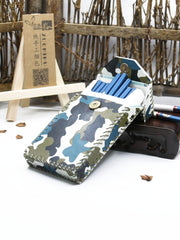 Handmade Camouflage Leather Womens Cigarette Holder Case for Women - iwalletsmen